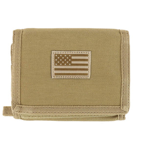 Armycrew Tri Fold Hook and Loop Closure 18 Pockets Durable Tactical Wallet