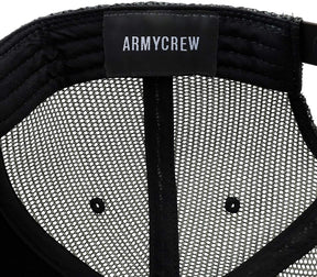 Armycrew Oversize XXL Vietnam Desert Storm Veteran Patch Flatbill Mesh Snapback Cap - Black - 2XL