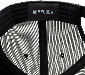 Armycrew Oversize XXL Grey American Flag Embroidered Flatbill Mesh Snapback Cap