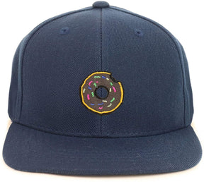 Armycrew Youth Kid Size Donut Patch Flat Bill Snapback Baseball Cap