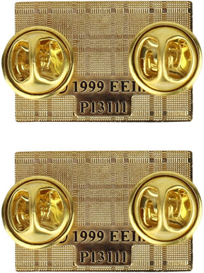 Armycrew Metallic Republican Elephant Logo Badge Lapel Pins 2 Pack Set
