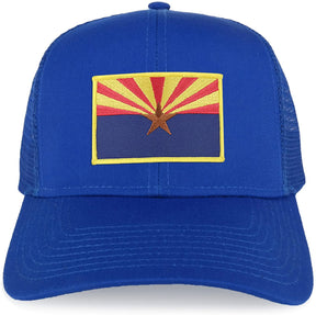 Armycrew XXL Oversize Arizona Flag Iron On Patch Mesh Back Trucker Baseball Cap