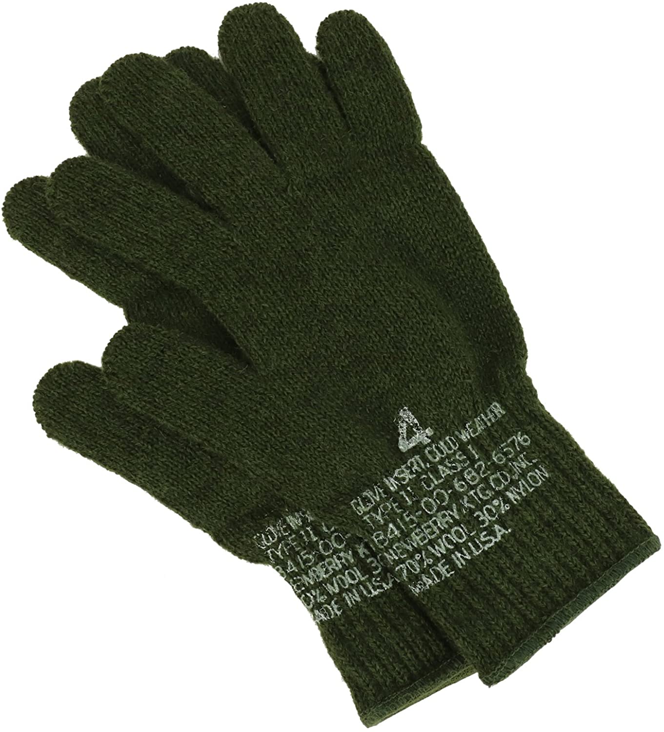 Armycrew Men's Goverment Issue Made in USA Wool Glove Liner