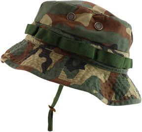 Rapid Dominance Washed Cotton Military Boonie Hat with Drawstring