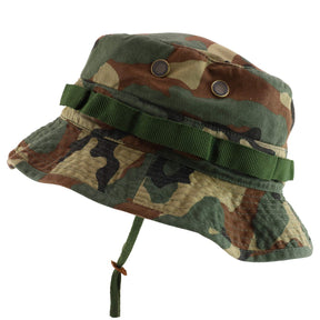 Rapid Dominance Washed Cotton Military Boonie Hat with Drawstring