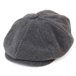 Armycrew Men's Oversize XXL Wool 8 Quarter Satin Lined Winter Newsboy Cap