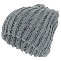 Armycrew Plain Thick Ribbed Winter Slouchy Beanie Hat
