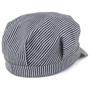 Oversized Men's Classic Denim Stripe Conductor Engineer Cotton Cap