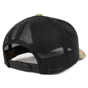 Armycrew NASA Insignia Patch Camouflage Structured Trucker Mesh Baseball Cap