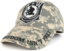 Armycrew Wounded Warrior Logo Embroidered Digital Camouflage Structured Baseball Cap