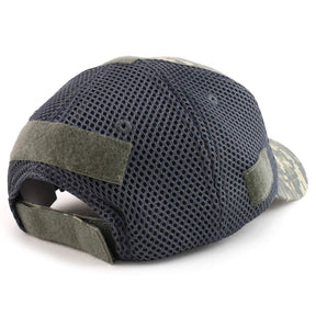 Armycrew Low Profile Air Mesh Tactical Cap with 6 Loop Patch Areas