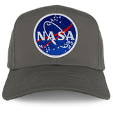 Armycrew XXL Oversize NASA Meatball Logo Iron On Patch Solid Baseball Cap - Black
