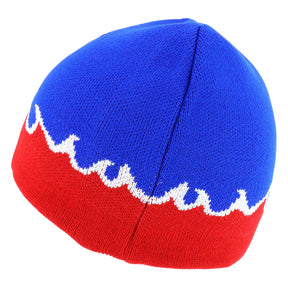 Armycrew Small Fire Flame Pattern Reversible Short Knit Beanie