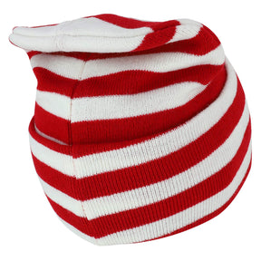 Armycrew Red White Stripe Long Cuff Beanie