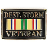 Armycrew Desert Storm Veteran Military Ribbon Metal Belt Buckle
