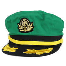 Adjustable Gold Color Embroidery Leafs and Patch Flagship Captain Hat