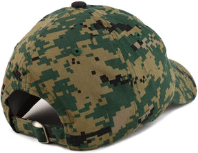 Armycrew Black Grey American Flag Embroidered Patch Camo Soft Crown Baseball Cap