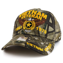 Armycrew Vietnam Veteran 1961 to 1975 Eagle Star Embroidered Baseball Cap