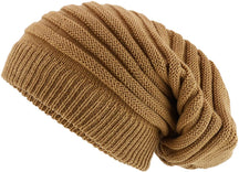 Armycrew Dreadlock Deep Crown Ribbed Long Knit Rasta Beanie