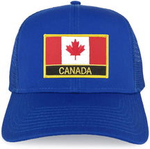 Armycrew XXL Oversize Canada Flag with Text Patch Mesh Back Trucker Baseball Cap