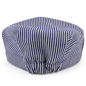Armycrew Denim Blue Stripe Train Engineer Conductor Cap Fits Infant to Adult 2XL - Blue - 48CM