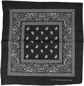 Armycrew Paisley Printed Cotton Bandanas 4 Pack Set